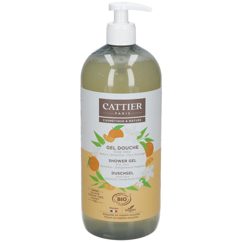 Cattier Duschgel Mandarine Orangenblüte Bio 1L