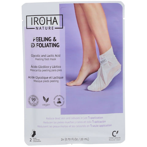 IROHA NATURE Peeling-Socken mit Glykolsäure (40 ml)