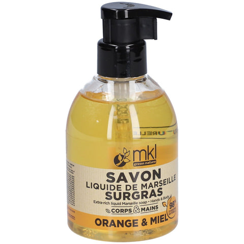 MKL Green Nature Marseille Flüssigseife Überfettet Orange & Honig 300ml