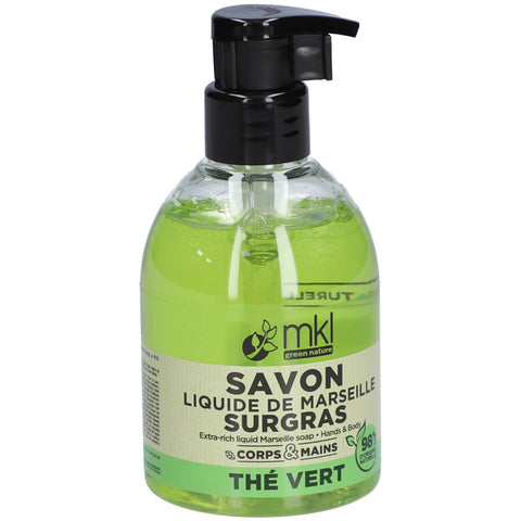 MKL Green Nature Flüssige Marseiller Seife mit grünem Tee, rückfettend, 300 ml