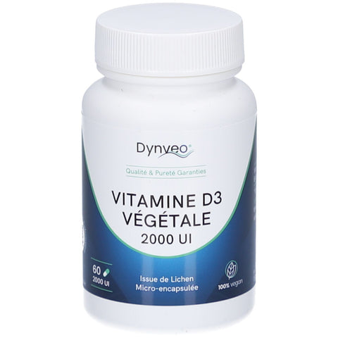 DYNVEO Vitamine D3 Végétale 2000 UI (60 gélules)