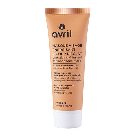 AVRIL Masque visage énergisant & coup d'éclat certifié bio (50 ml)