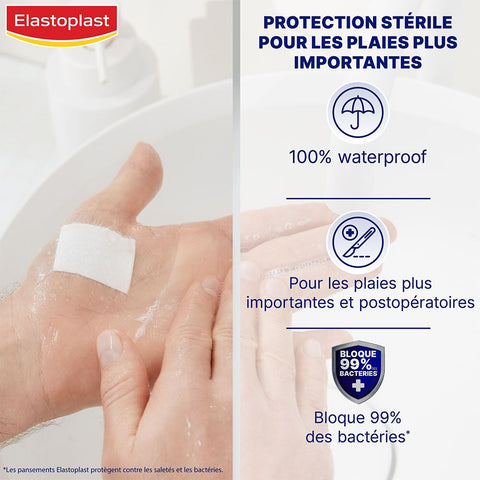 Elastoplast Wasserdicht XL 6 x 7 cm - 5 Pflaster
