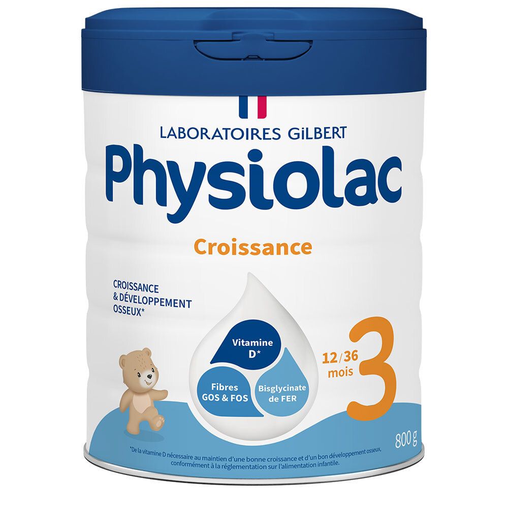Laboratoires Physiolac Lait de Croissance 3 (800 g)