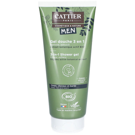 Cattier Gel douche 3 en 1 Homme (200 ml)