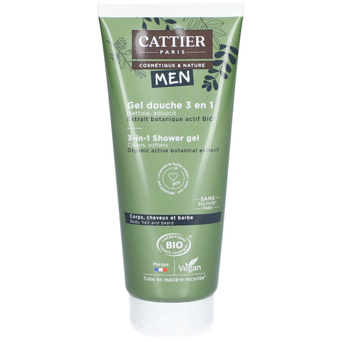 Cattier 3-in-1 Duschgel für Männer (200 ml)