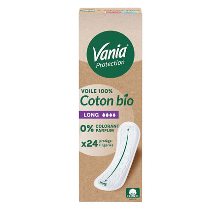 VANIA® Voile 100% Coton bio Long (24 pièces)