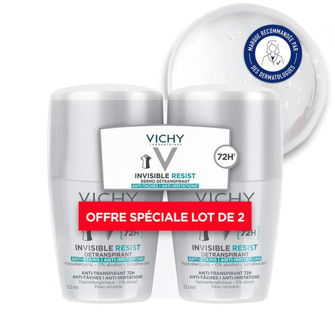 VICHY DEODORANT DERMO-TRANSPIRATIONSHEMMEND INVISIBLE PROTECT 72H ANTI-FLECKEN ANTI-IRRITATIONEN — 100 ml