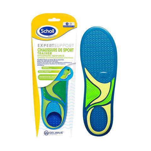 Scholl Expert Support Einlegesohlen für Sportschuhe (1 Stück, Größe Small, 35.5 bis 40.5)