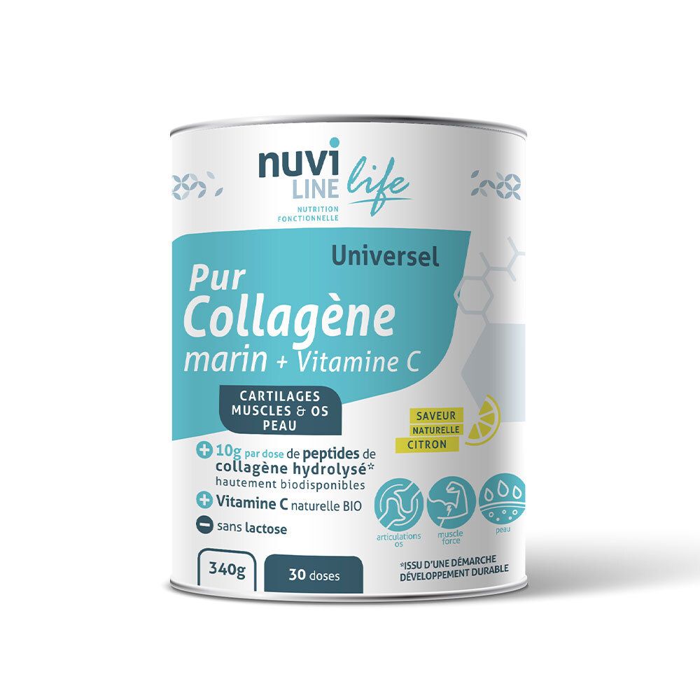 Nuviline Nuvi Life Collagène marin + Vitamine C (340 g)