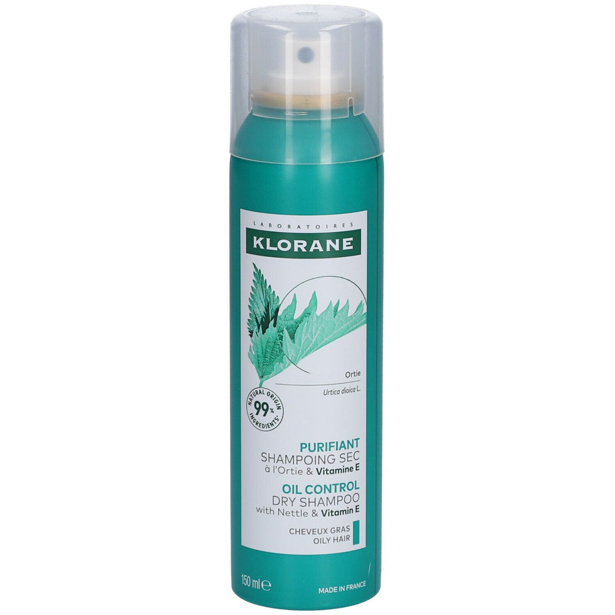 Klorane Shampooing Sec Ortie + Vitamine E — 150 ml