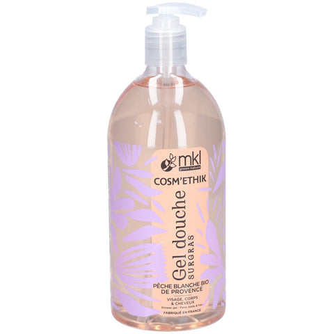 MKL Gel douche surgras - Pêche blanche Bio (1000 ml)