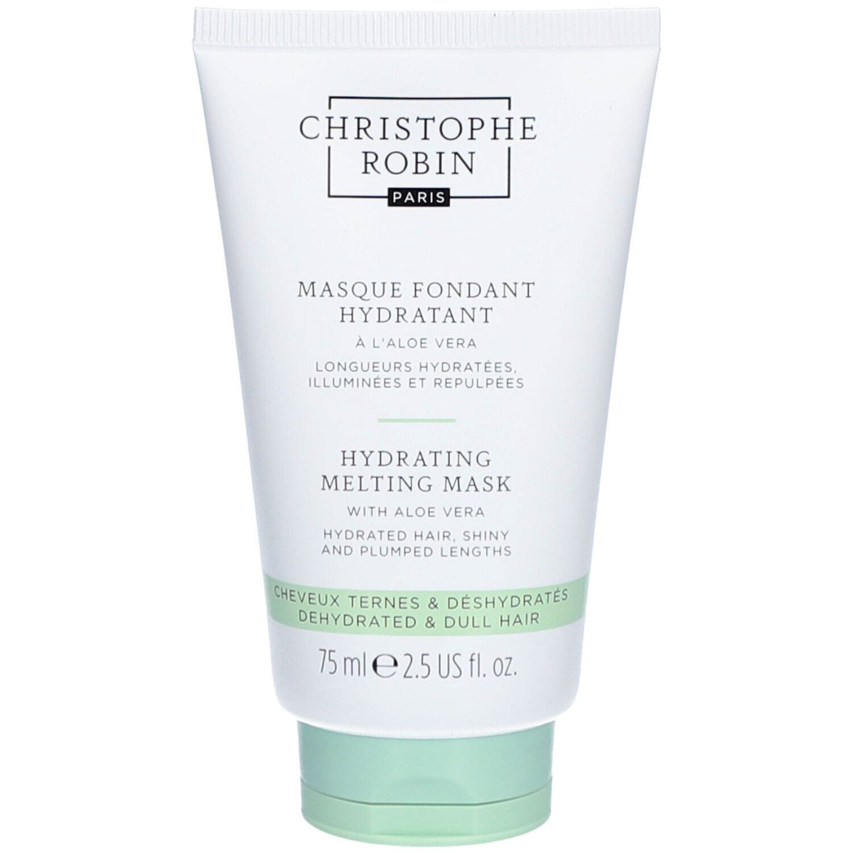 CHRISTOPHE ROBIN Masque Fondant Hydratant à l'Aloe Vera (75 ml)