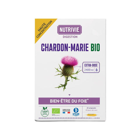 NutriVie Organic Milk Thistle 20 ampoules