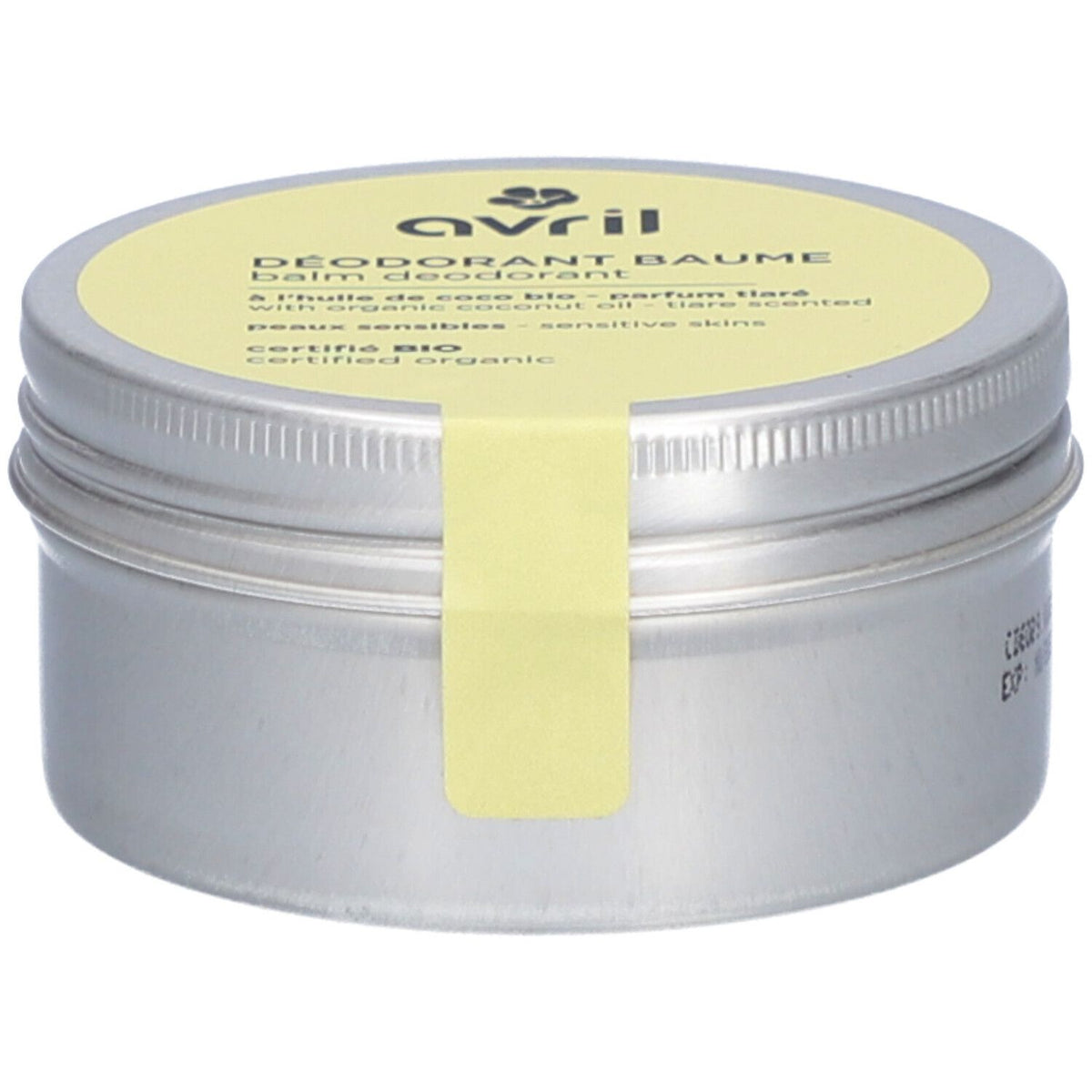 Avril Déodorant baume peaux sensibles Tiaré (85 g)