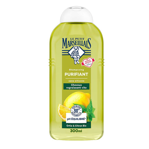 Le Petit Marseillais Shampooing Purifiant Ortie & Citron Bio (300 ml)