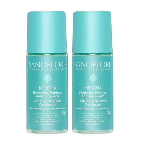 Sanoflore Mentha Deodorant 48h Bio 2x50ml Doppelpack
