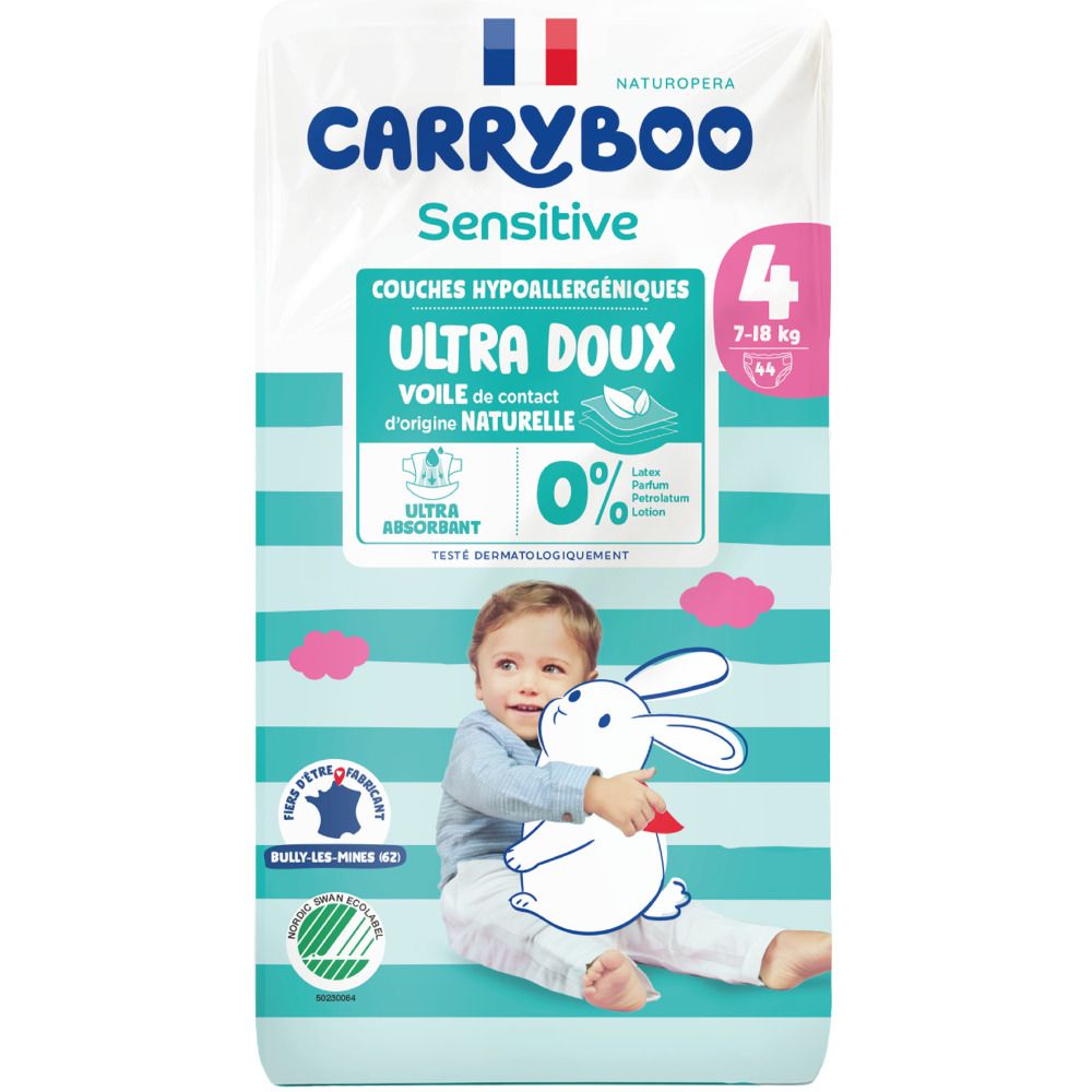CARRYBOO Sensitive couches bébé - T4 (7-18 kg)