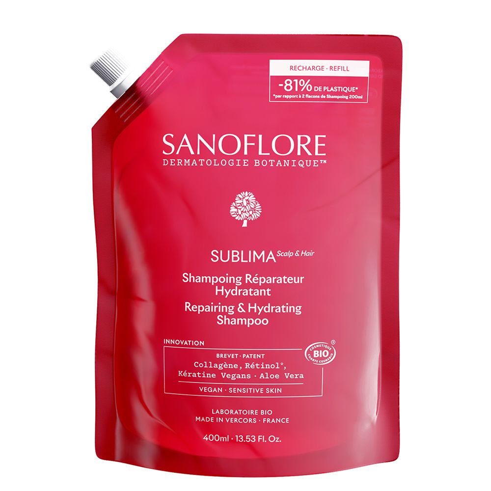 Sanoflore Sublima Recharge shampoing réparateur hydratant (400 ml)