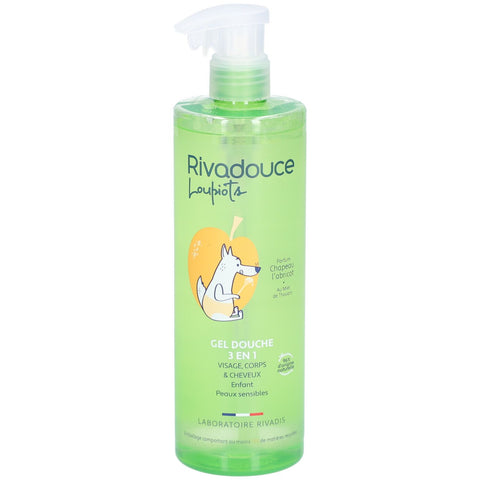Rivadouce 3in1 Duschgel für Kinder "Chapeau l'abricot" (400 ml)