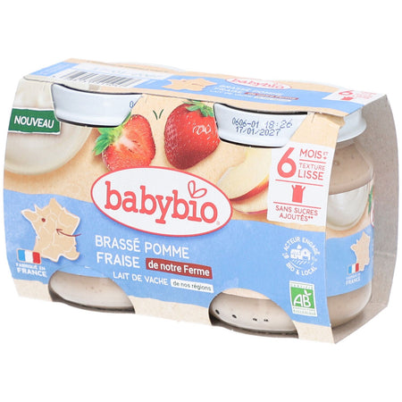 BABYBIO Brassé Pomme Fraise (260 g)