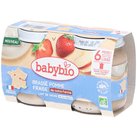 BABYBIO Brassé Pomme Fraise (260 g)