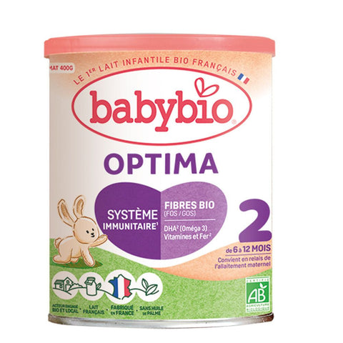 Babybio Optima 2 - Mit Ballaststoffen und Bifidus angereicherte Rezeptur - 400g
