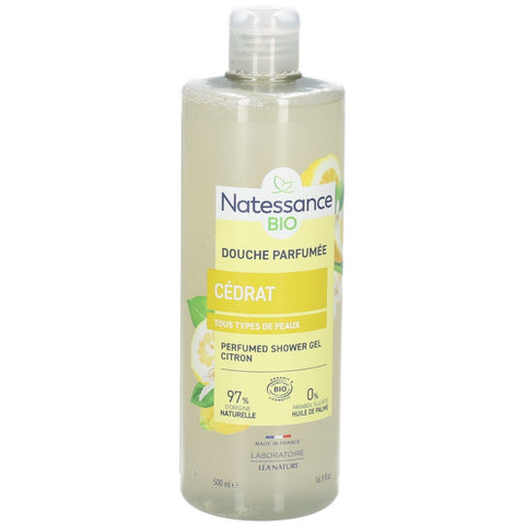 Natessance Organic Citron Scented Shower Gel 500 ml