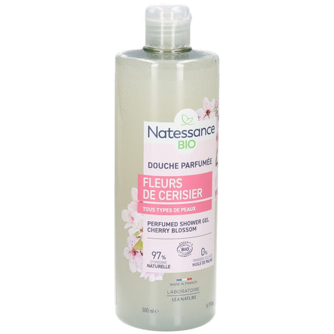Natessance Organic Cherry Blossom Scented Shower Gel (500 ml)