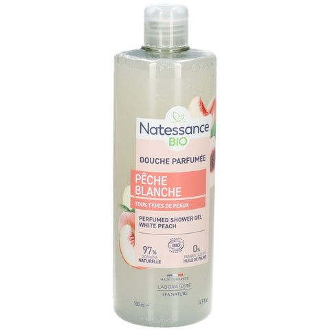 Natessance White Peach Scented Shower Gel 500 ml
