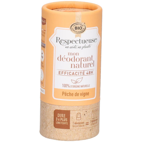 Respectueuse Natur-Deodorant - Weinbergpfirsich (50 g)