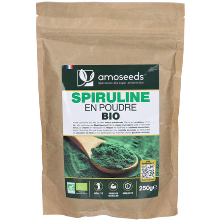 Amoseeds Spiruline en poudre bio (250 g)