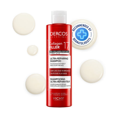 VICHY Dercos Collagen Filler 17 Shampooing Ultra-Réparateur — 200 ml