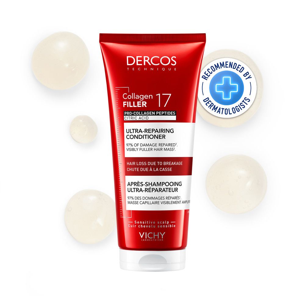 Vichy Dercos Après-shampooing ultra-réparateur Collagen 17 Filler (200 ml)