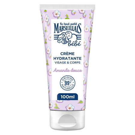 LE TOUT PETIT MARSEILLAIS Crème Hydratante Bébé Amande Douce — 100 ml