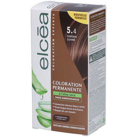 ELCEA Coloration permanente châtain cuivré – 5.4 (140 ml)