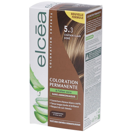 ELCEA Coloration Permanente Châtain Clair Doré – 5.3 (140 ml)