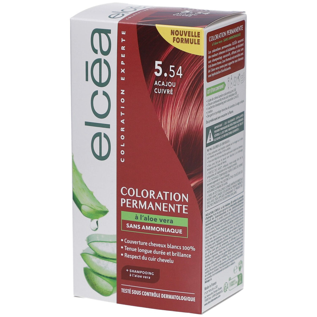ELCEA Coloration Permanente Acajou Cuivré – 5.54 (140 ml)