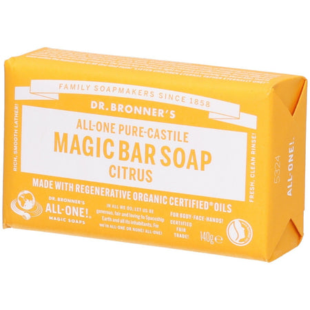 Dr. Bronner's Citrus Pure-Castile Magic savon en barre (140 g)