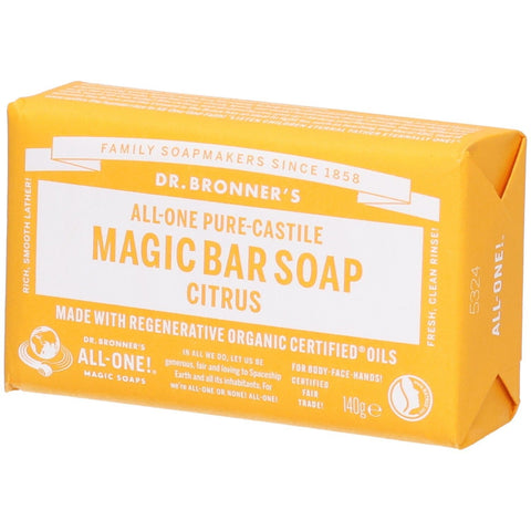 Dr. Bronner's Citrus Pure-Castile Magic savon en barre (140 g)