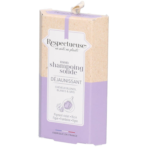 Respectueuse Mon Shampoing Solide Déjaunissant (75 g)