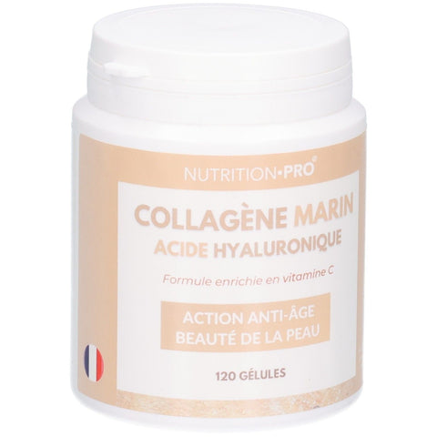 Nutrition Pro Collagène Marin Naticol Acide Hyaluronique (120 gélules)