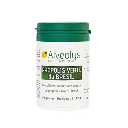 Alveolys Propolis Verte Du Brésil Bio 60 Gélules