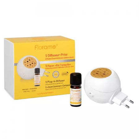 Florame Aromathérapie Diffuseur Prise + Complexe Eté Tranquille Bio 10ml