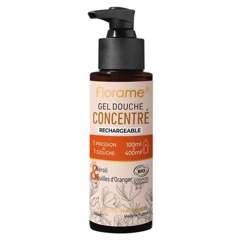 Florame Concentrated Shower Gel Neroli and Organic Orange Leaves 100ml