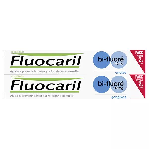 Fluocaril Cosmétique Bi-Fluoré 145mg Dentifrice Gencives Menthe Lot de 2 x 75ml