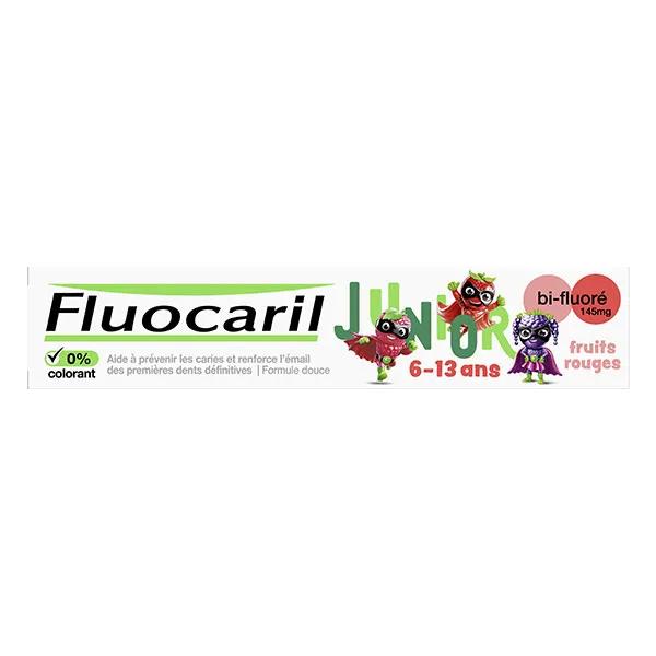 Fluocaril Junior 6-12 ans Dentifrice Gel Fruits Rouges 75ml