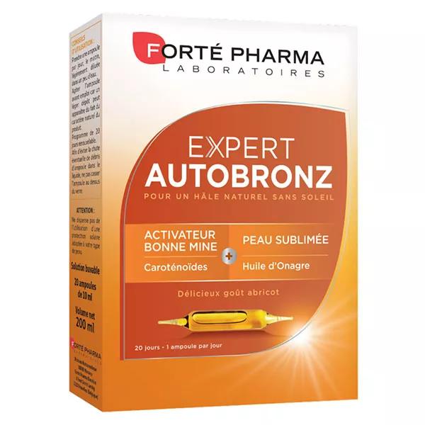 Forté Pharma Expert Autobronz Vitamine E Beta carotene Autobronzant 20 ampoules