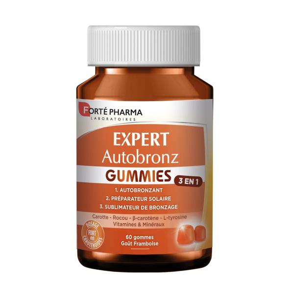 Forté Pharma Expert Autobronz Préparateur et Sublimateur Solaire - 60 Gummies