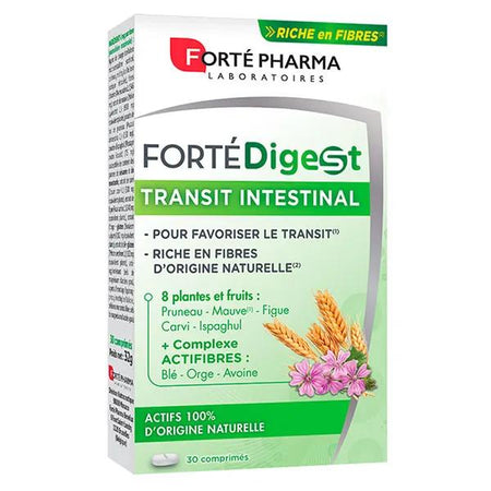 Forté Pharma Forté Digest Transit Intestinal Fibres Pruneau Carvi 30 comprimés